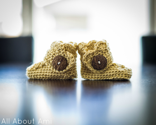 booties with buttons