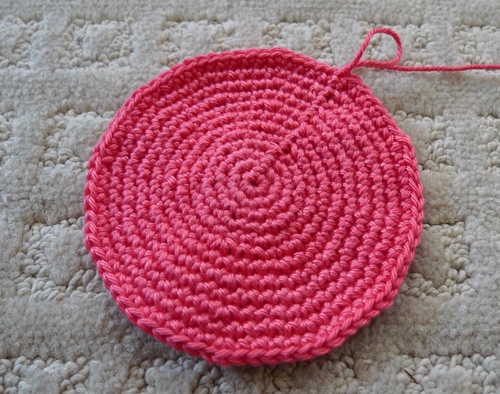 Pink Crochet Handmade Handbag Handle Cover Protector Wrap Zipper 10"  for Speedy