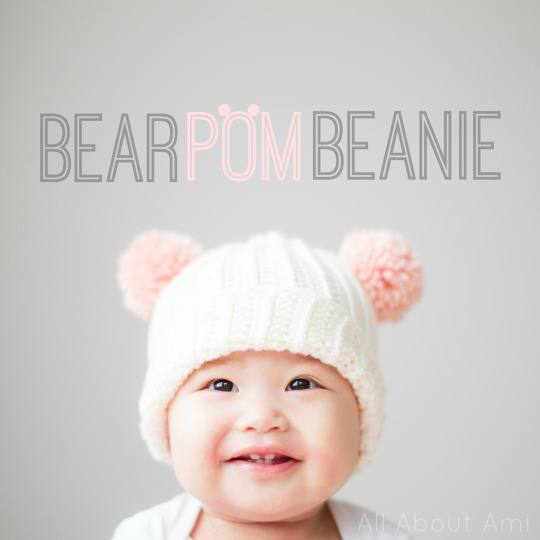 Knitted Baby Hat with Pom pom [ FREE Pattern & Tutorial ]