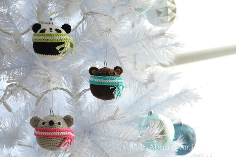 Amigurumi Teddy Ornaments