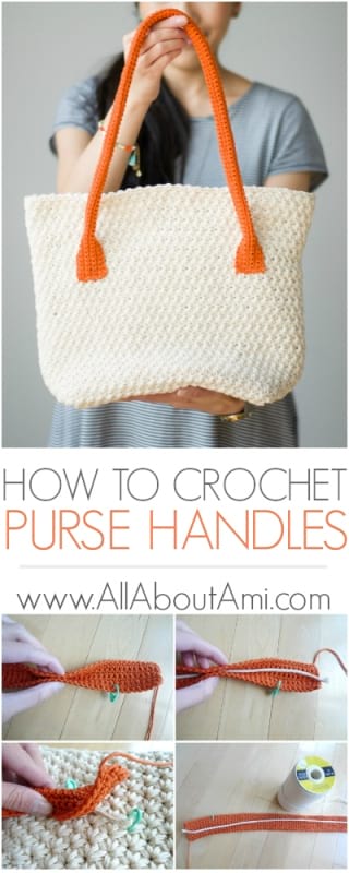 How to Crochet Purse Handles - All About Ami