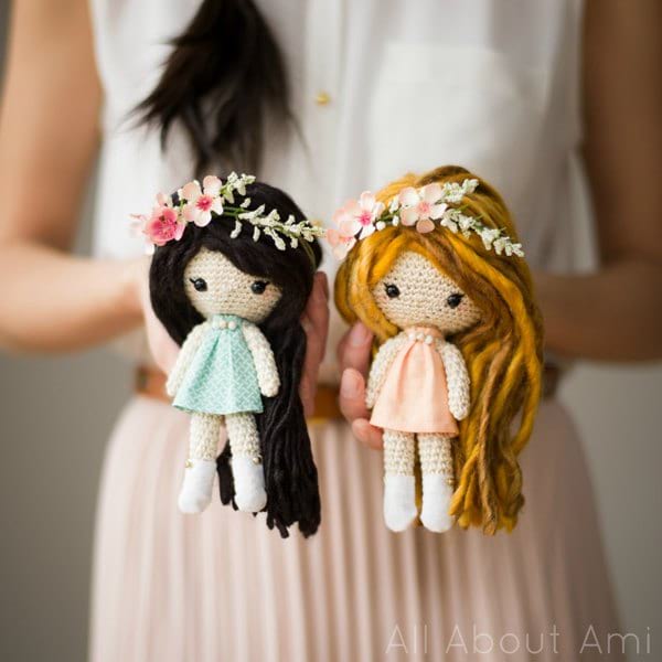dolls with string hair