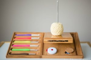 Chetnanigans Bedside Comfort Crochet Organizer/Workstation