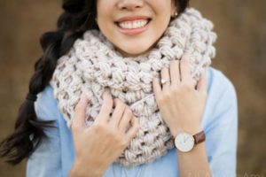 Jumbo Puff Stitch Cowl