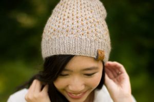 Duo Color Dotty Beanie Knit Pattern