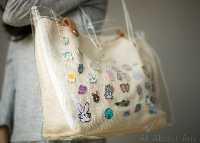 Knit Enamel Pin Display Bag - All About Ami