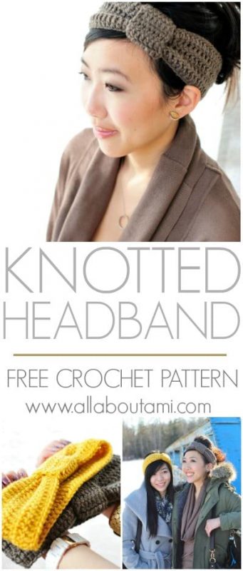 Easy Boho Headband Free Crochet Pattern - The Knotted Nest