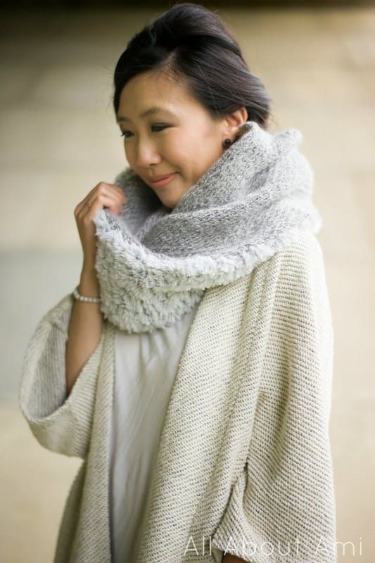 Luxe Faux Fur Cowl (Knit) - All About Ami