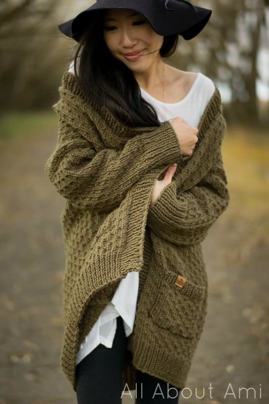 Pattern The Dotty Cardigan All About Ami