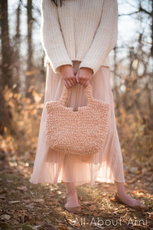 Beginners Crochet Kit DIY Hand-Woven Material Bag Kit Made Crochet
