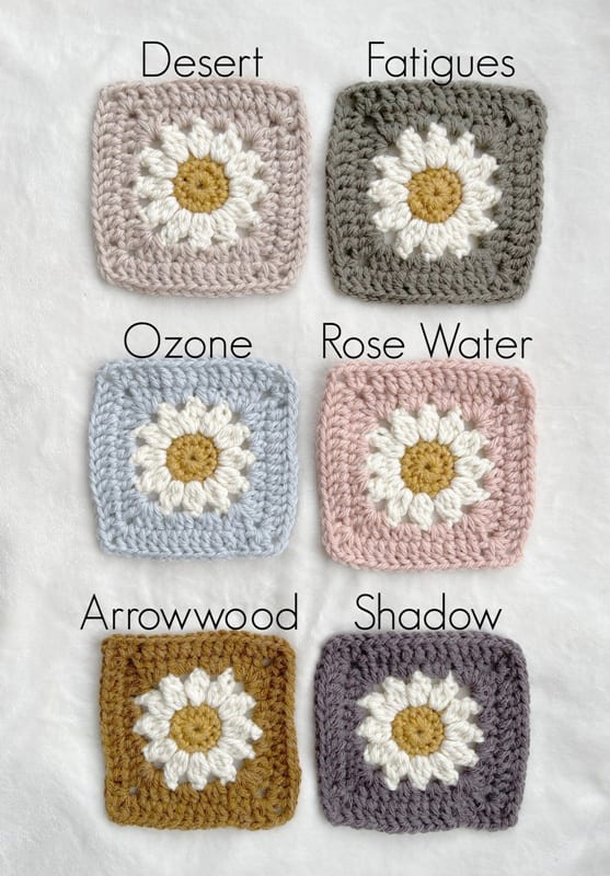 Crochet Daisy Blanket Written Pattern — Hooked by Robin